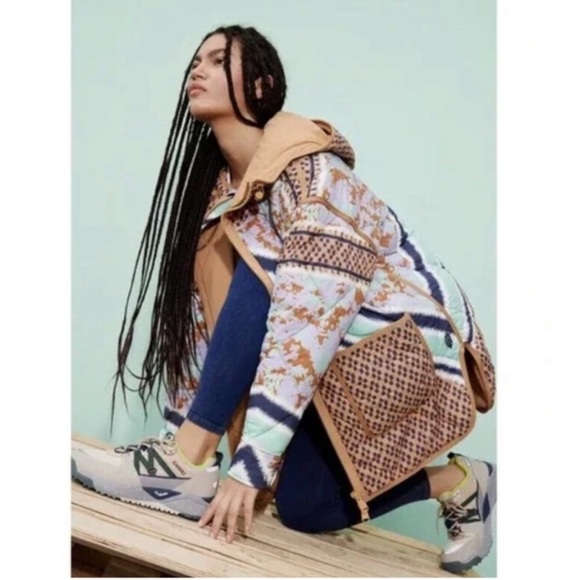 Free People Movement Pria Printed Puffer NWT Size Small - Picture 3 of 16